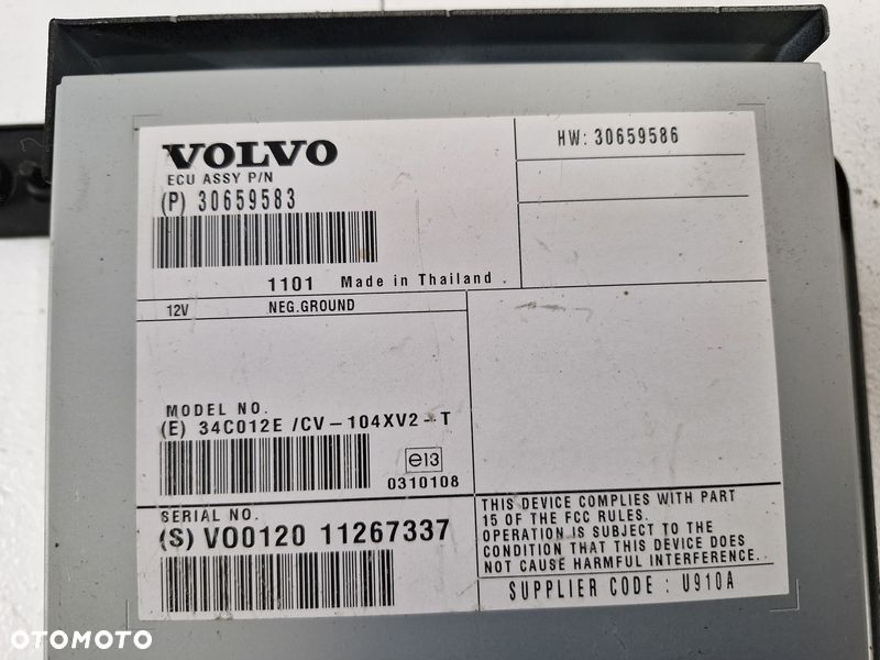 VOLVO S60 2 II WZMACNIACZ RADIA AUDIO 30659583 - 2
