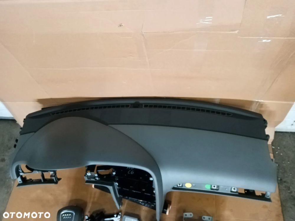 Konsola poduszki pasy AIRBAG  sensor zestaw naprawczy Audi A6 C6 Szara - 4