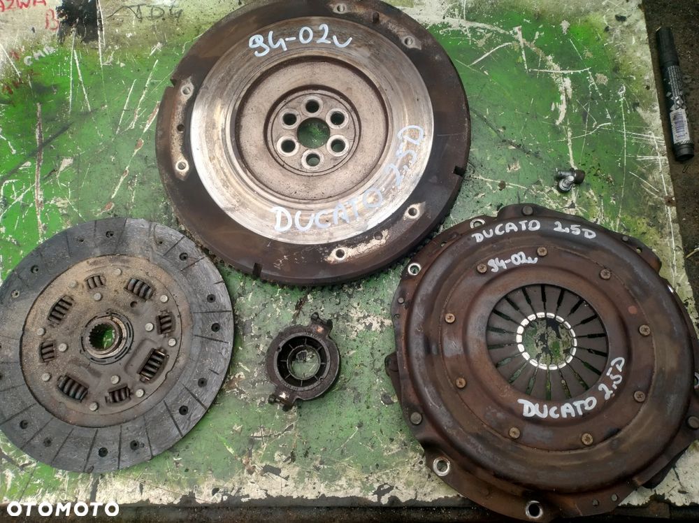 FIAT DUCATO 2,5d 94-02r sprzęgło tarcza docisk łożysko koło zamachowe - 1