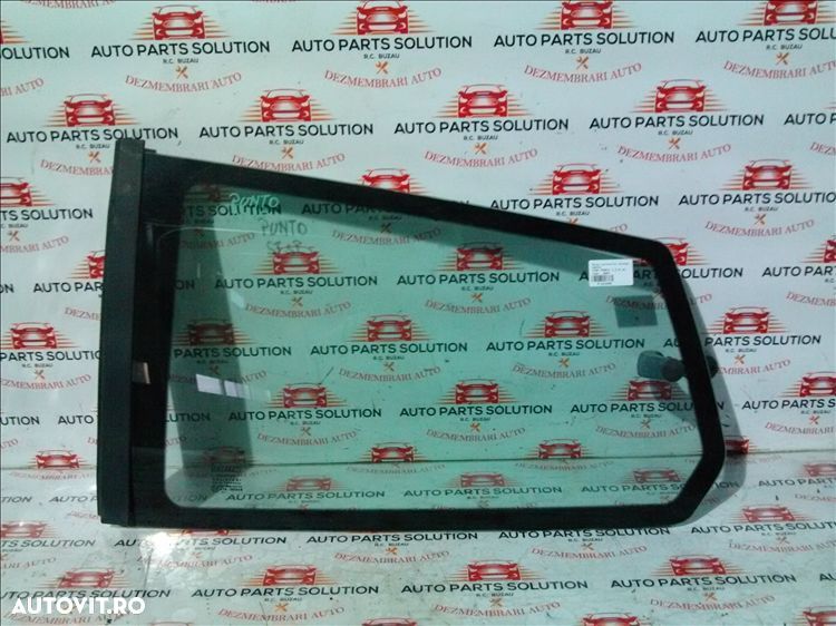geam caroserie stanga spate fiat punto 1.2 b an fabr. 2007 - 1