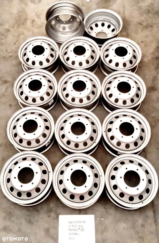 Felga stalowa 6J x 16" x 109.5 - Transit 01/2014- FORD OE 2520363 - 2