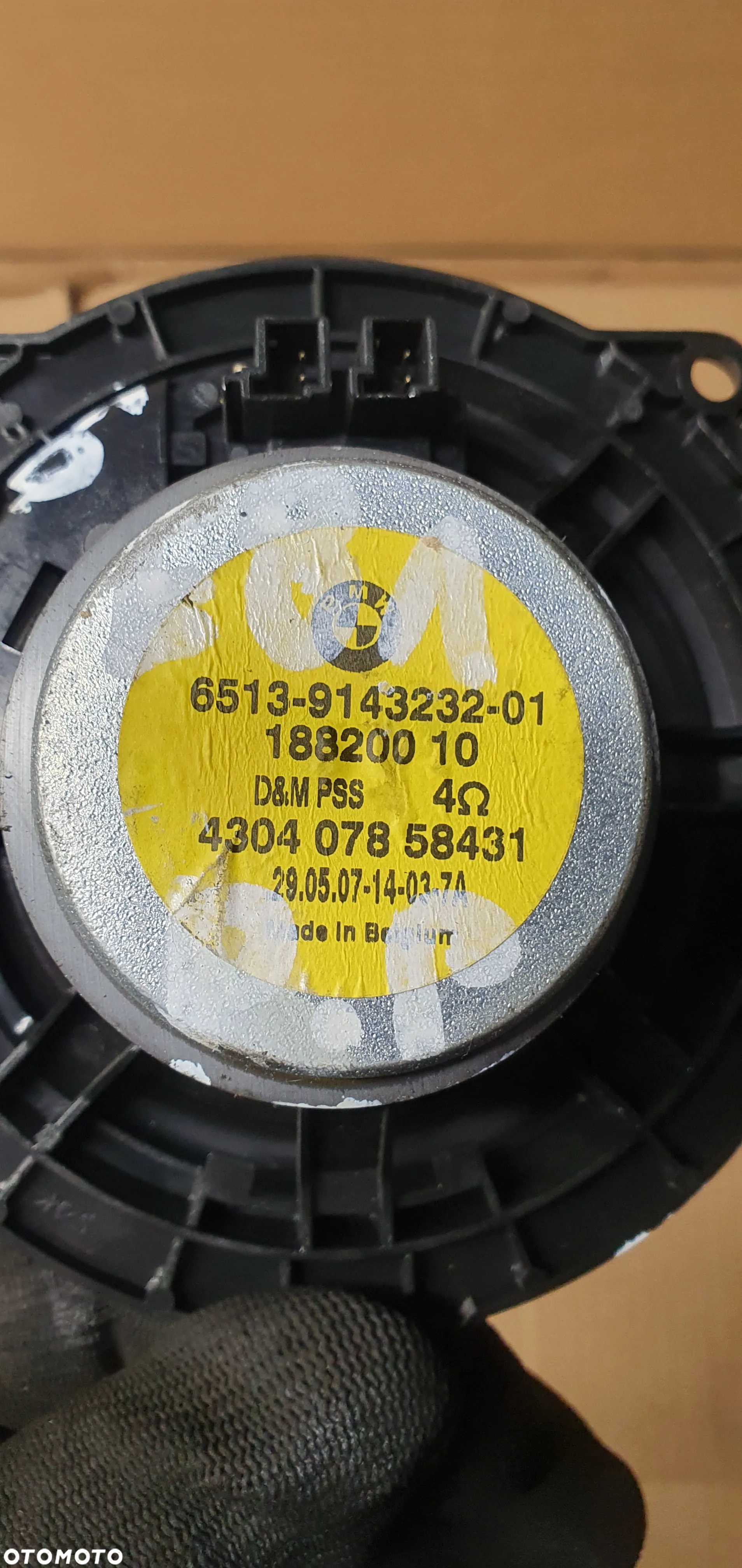 Głośnik prawy przód przedni prawy BMW I E81 E87 9143232 - 4