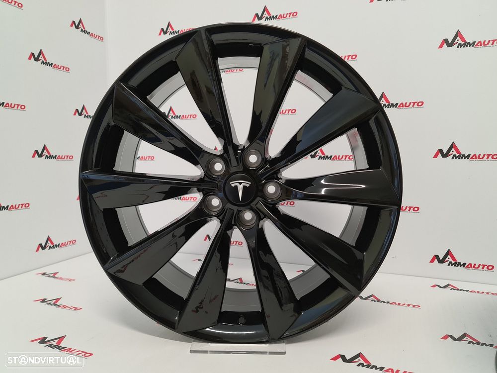 Jantes Tesla Model S Turbine Preto Brilho 21 (5x120) - 4