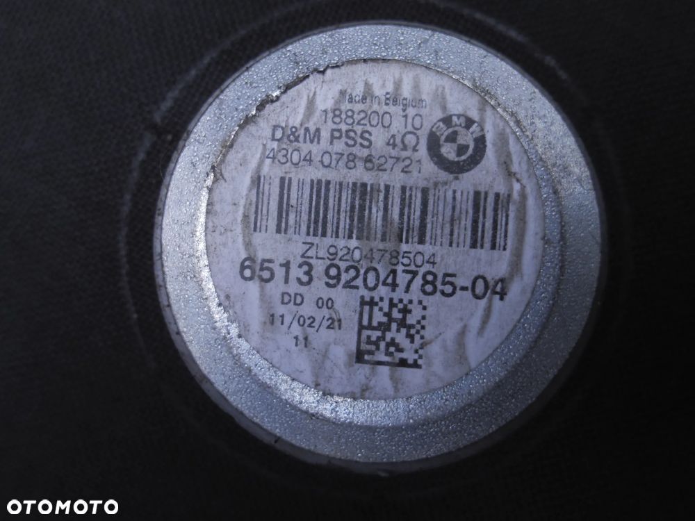 GŁOŚNIK NISKOTONOWY SUBWOOFER LEWY 9204785 BMW E81 E82 X1 E84 E87 E88 E90 E91 E92 E93 - 3