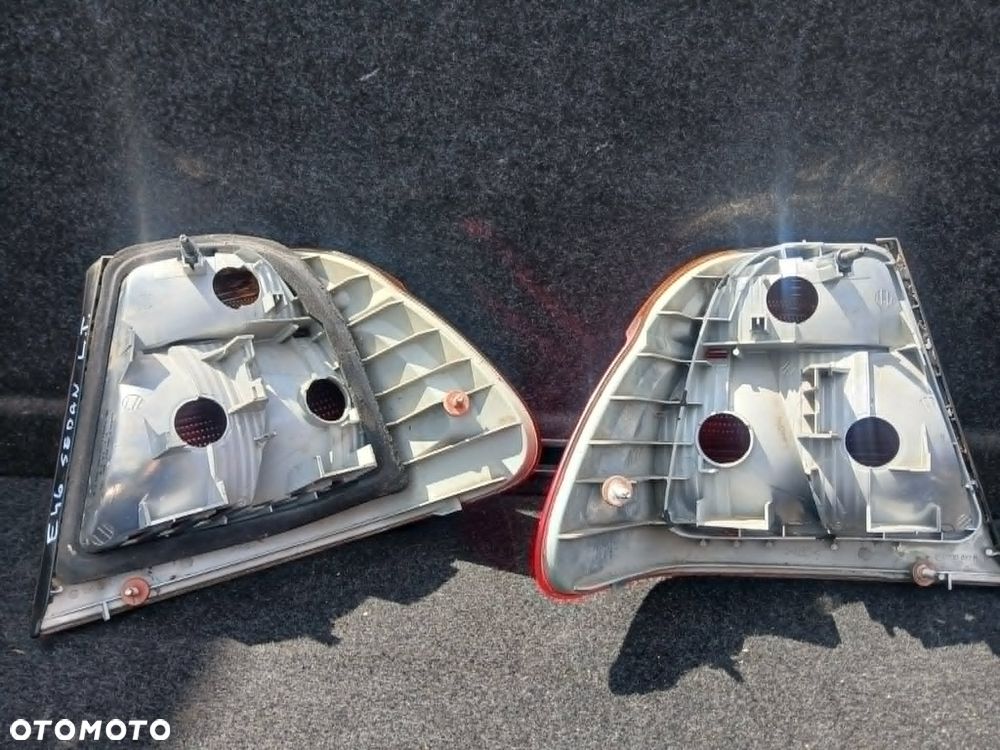 BMW E46 sedan lampa tylna lewa, prawa- brak wkładów - 4