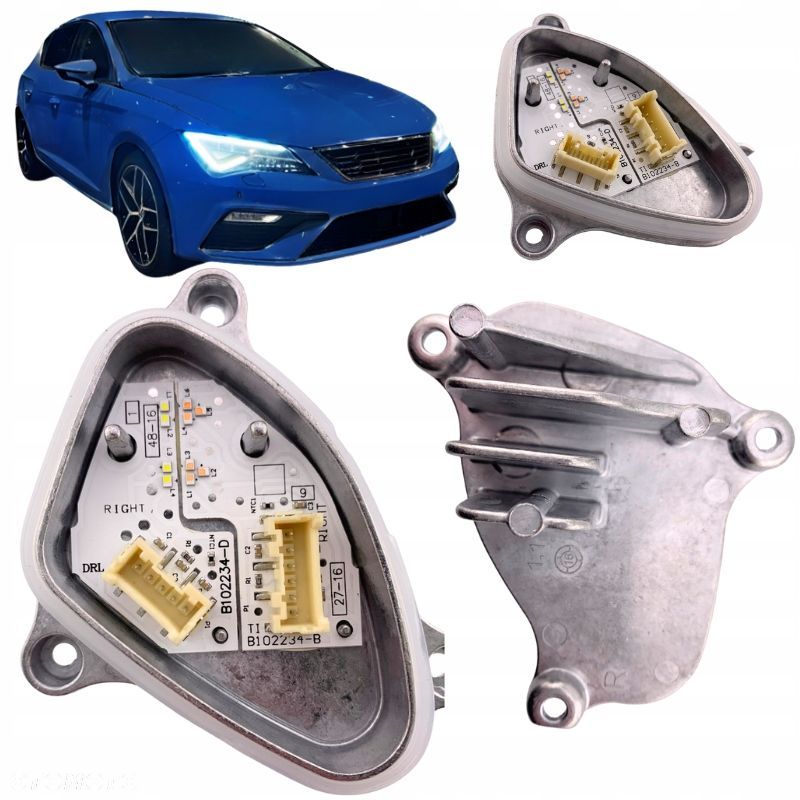 Moduł JEŻ do prawej lampy FULL LED DRL i kierunkowskazu SEAT LEON 2017-2020 - 1