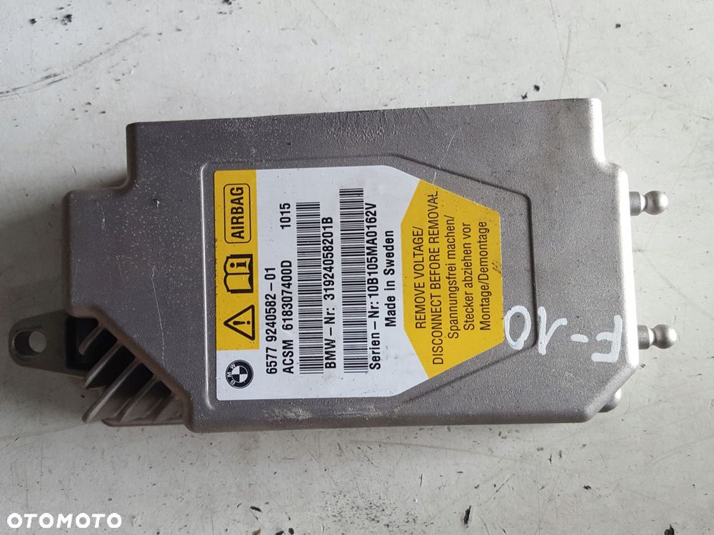 BMW 5 F10 F11 SENSOR PODUSZEK AIRBAG 9240582 - 1