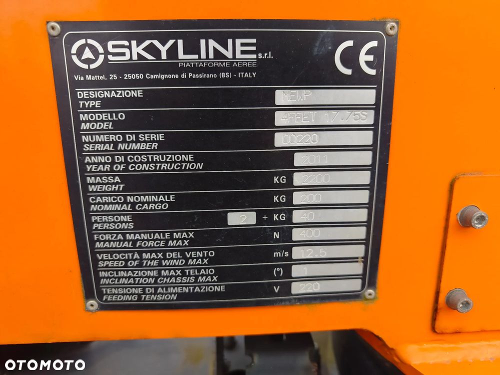 Inny Skyline 4feet  17.75 - 5