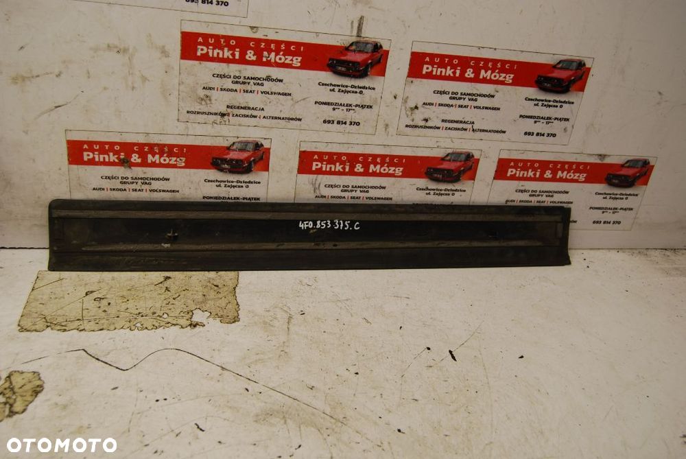 LISTWY PROGOWE LISTWA KOMPLET WEWNĘTRZNE AUDI A6 C6 S-LINESEDAN 4F0853376D 4F0853375C 4F0853374E 4F0853373E - 8