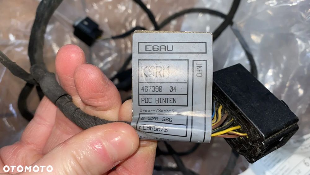 WIĄZKA CZUJNIKÓW TYŁ BMW E60 E61 6928366 NOWA - 3