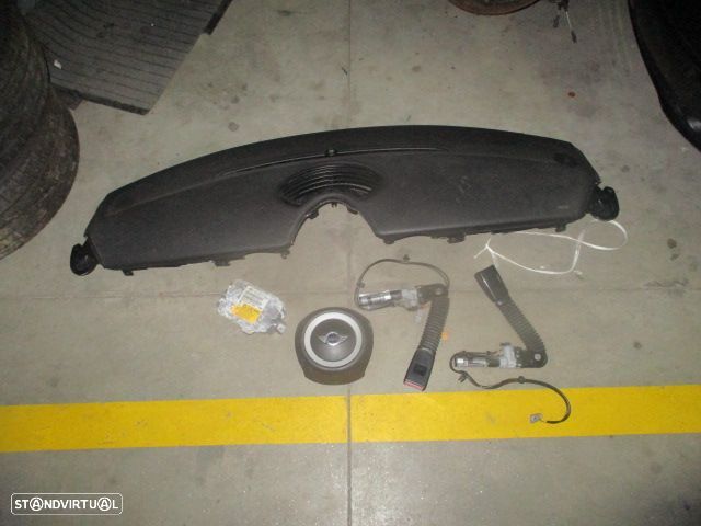 Kit Airbags 610182100C 610183700E 610182300C  275766301 6577345177901  275573502 MINI COOPER R56 2009 1.6D 110CV 5P CINZA PRTEO - 1
