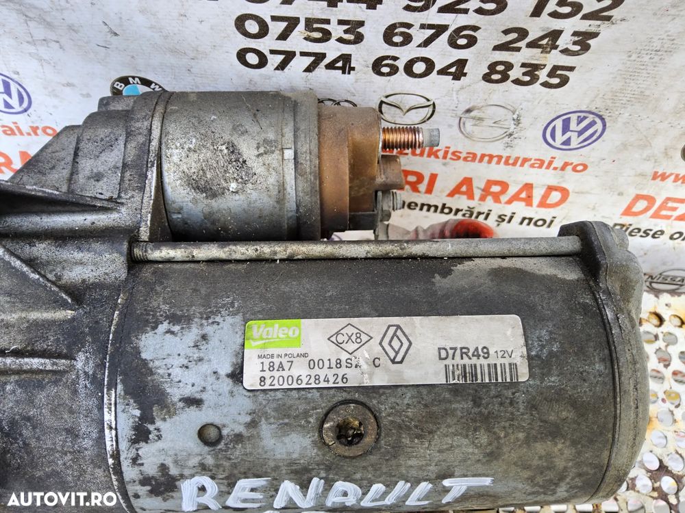 Electromotor Renault 1.9 Laguna Megane Scenic Trafic Opel Vivaro Suzuki cod 8200628426 grande vioara 1.9 - 2