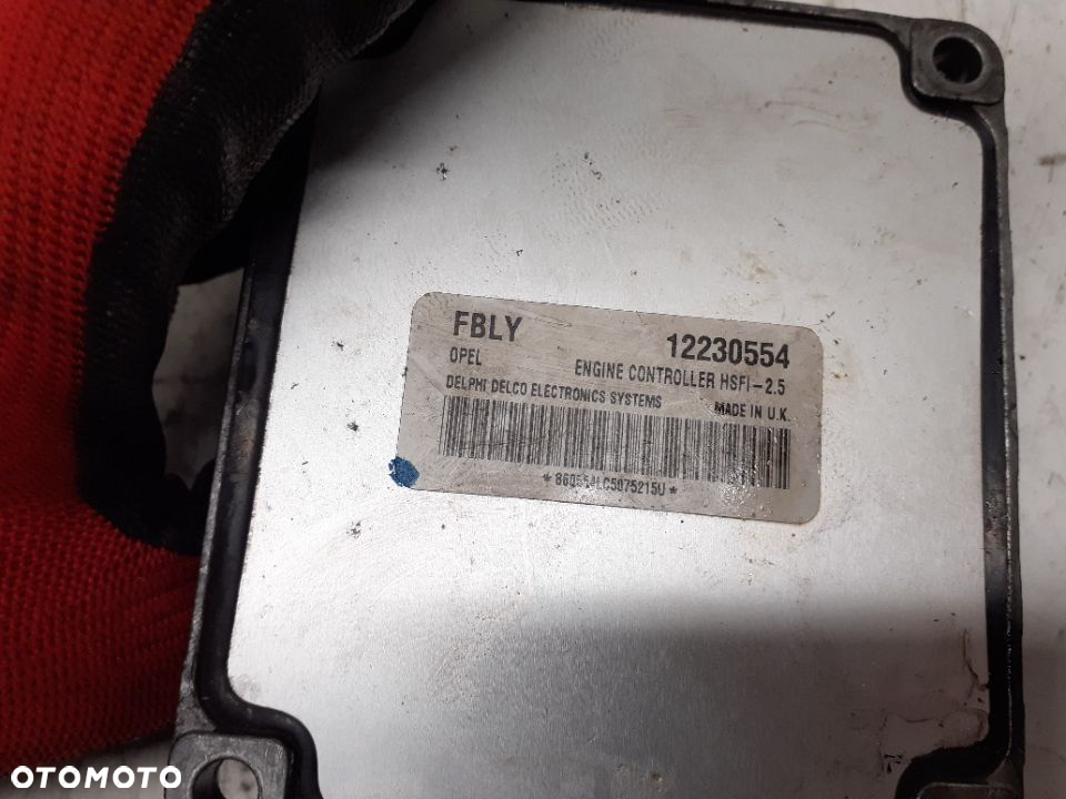 STEROWNIK KOMPUTER OPEL MERIVA A 1.6 16V 12230554 ORYGINAŁ WYSYŁKA! - 5