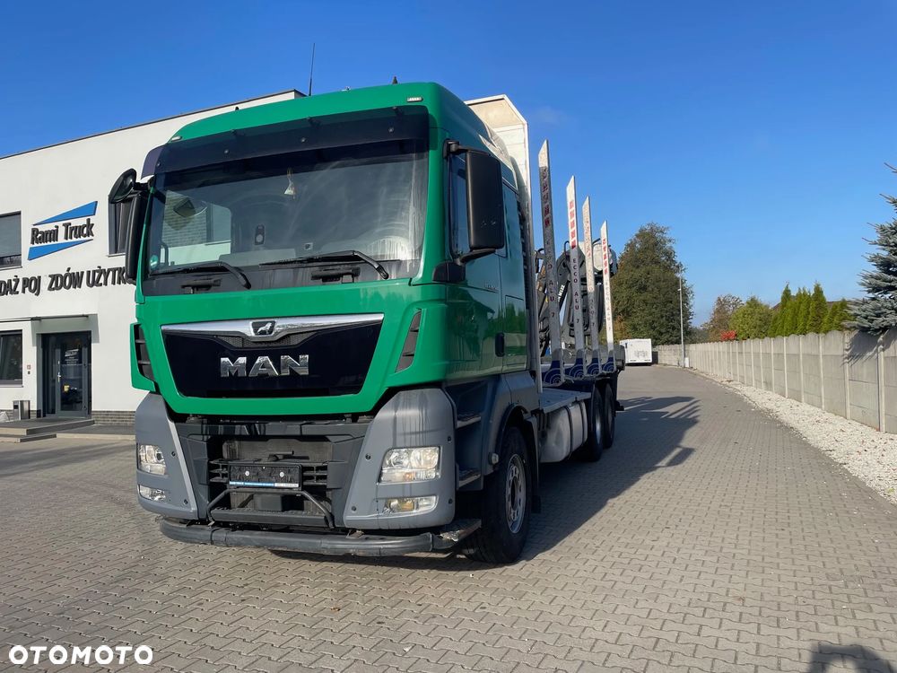 MAN TGX 26.500, 6x4, HDS EPSILOM M12Z, do transportu drewna.