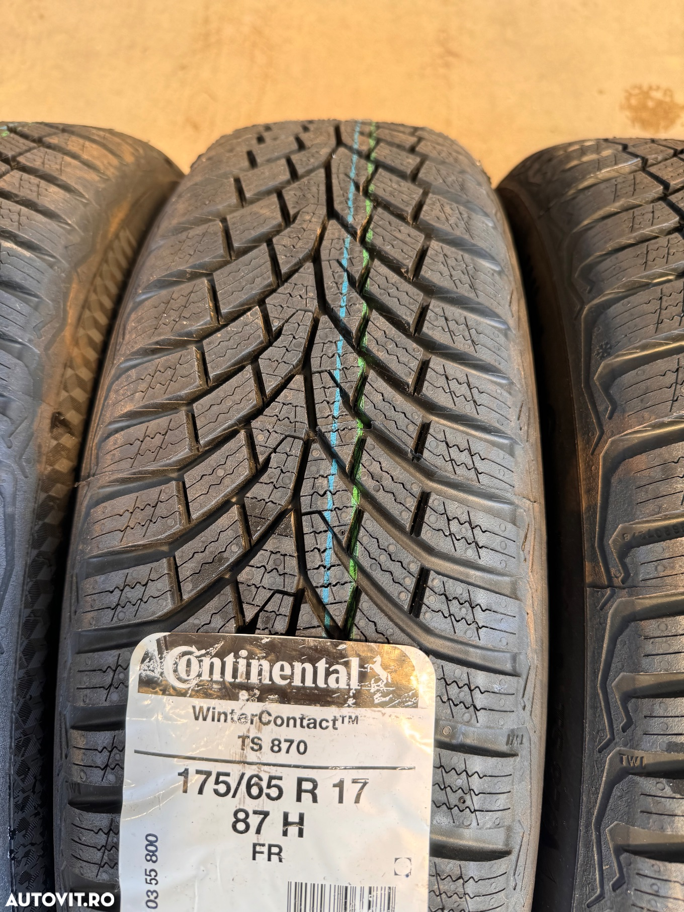 Vând 4 anvelope 175/65/17 continental de iarnă noi - 3