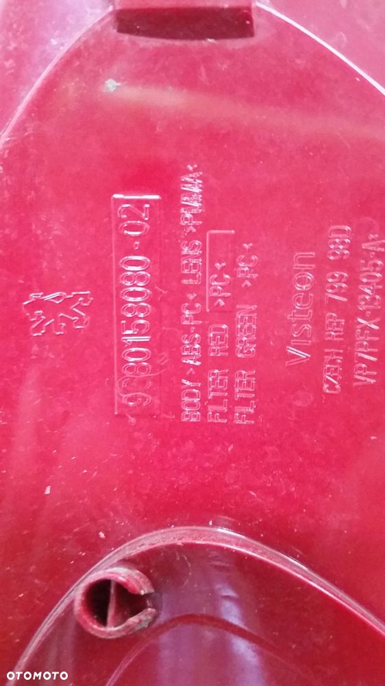 peugeot 207 sw kombi lampa lewa tył 9680157980 - 7