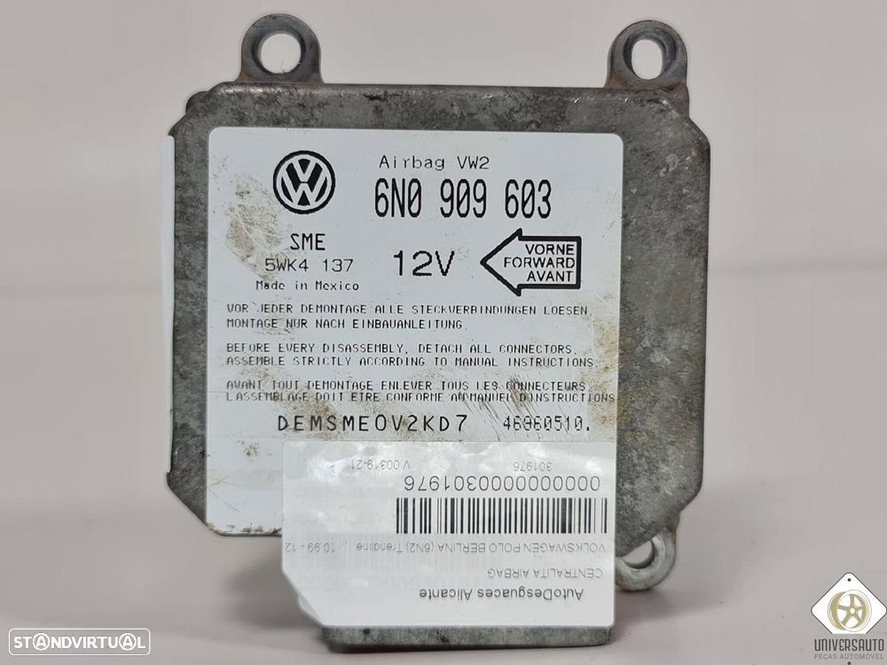 CENTRALINA AIRBAG VOLKSWAGEN POLO 1999 - 4