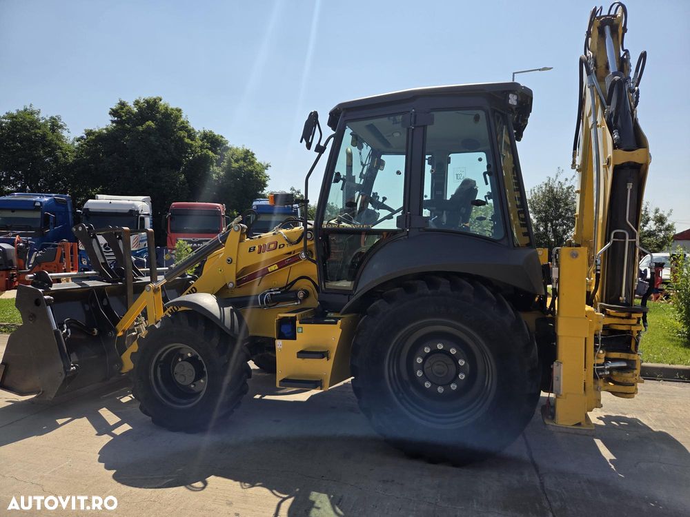 New Holland EX DEMO, 184h, B100D, FULL OPTION, 120CP, cutie automata POWERSHIFT, brat excavare extensibil cu inst picon pe el, MICHELIN, cupa multifunctionala 4x1, FURCI, Aer cond, Certificat CE, posibilitate leasing 4 ani-PROMOTIE 75.900 EUR+Tva - 9