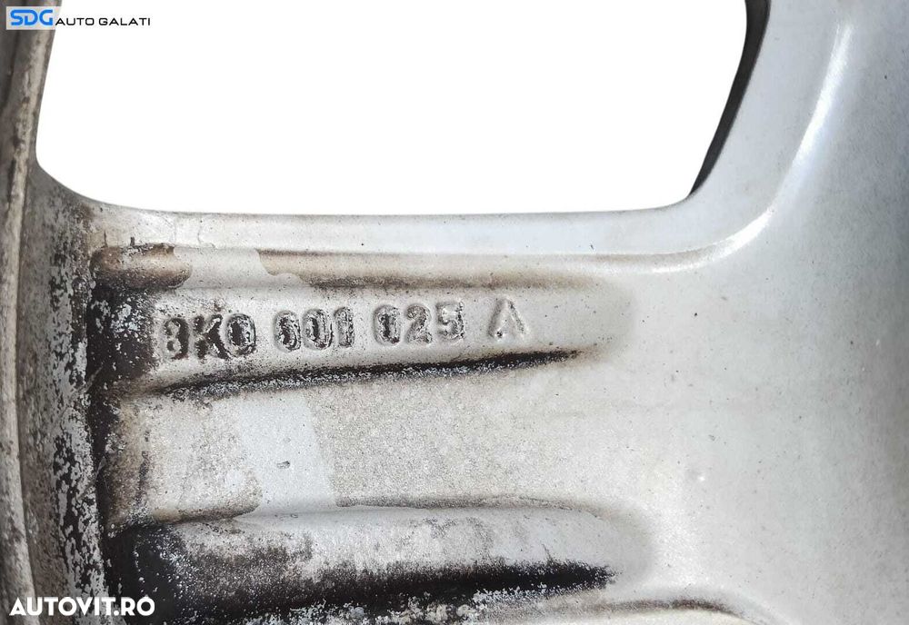 Janta Roata Aliaj 225 55 R15 7.5Jx16H2 ET45 Volkswagen Golf 5 2004 - 2008 Cod 8K0001025A [M9005] - 4