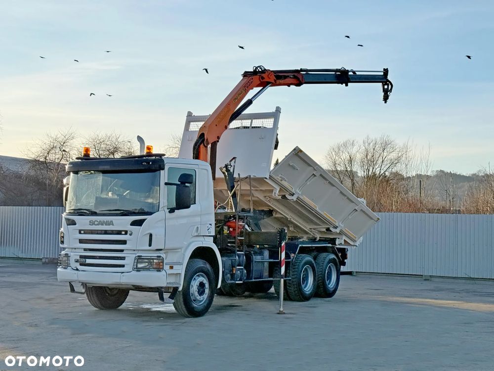 Scania P 380 * WYWROTKA 5,10 m + PALFINGER PK 12000 * 6x4 - 2