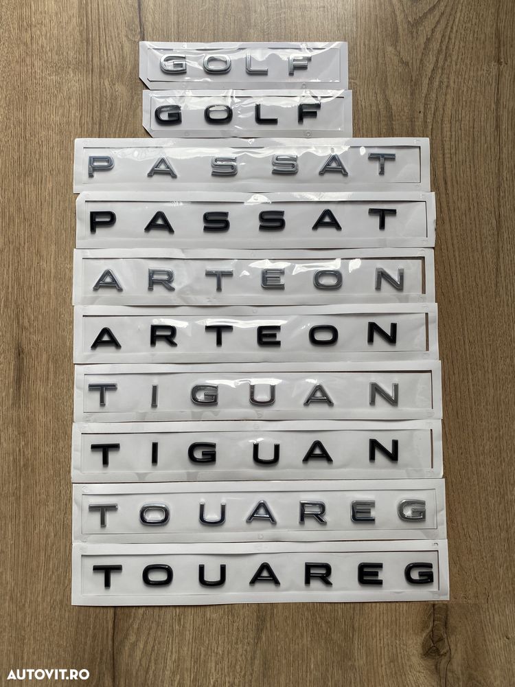 Embleme Emblema Logo Scris Scrisuri Passat Tiguan Touareg Arteon Golf - 1