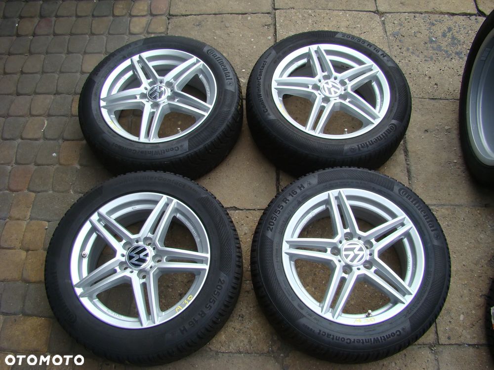 a30 5x112 VW Golf V VI VII VIII Plus Jetta Touran Caddy 6,5jx16 opona zima 205/55 - 1