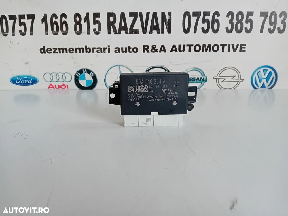 Modul Senzori De Parcare Vw Seat Skoda Audi 5Q0919294A Golf 7 A3 8V Superb Octavia 3 Passat B8 Leon - 3