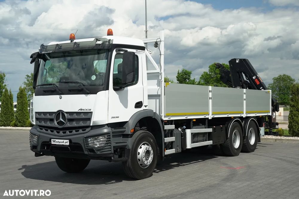 Mercedes-Benz AROCS 2636 / 6x4 / 7.6 M LIVRARE + HIAB 188 B-3 HDS / PODEA RESISTENTĂ / RADIOCOMANDĂ / ROTATOARE / EURO 6 - 8