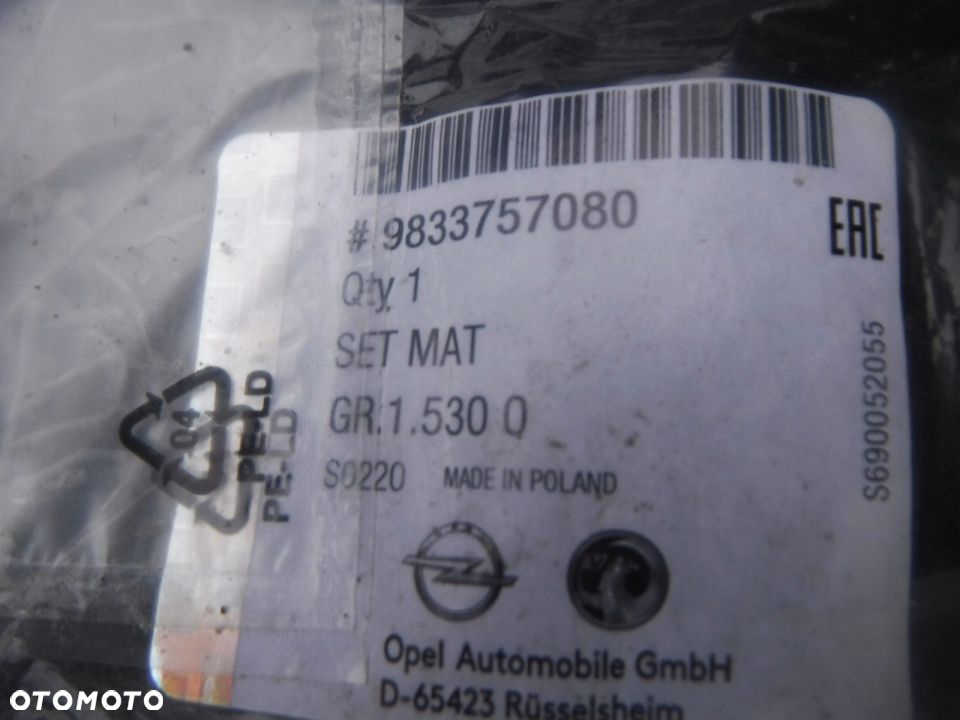 OPEL CORSA F DYWANIKI NOWE ORYGINAŁ - 2