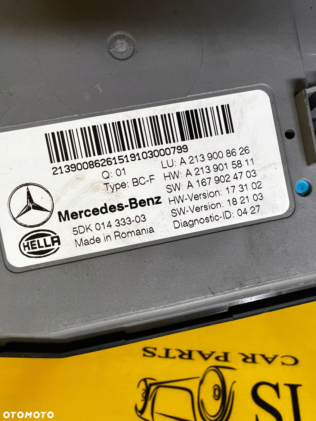 MODUŁ STEROWNIK KOMFORTU MERCEDES W213 - 4