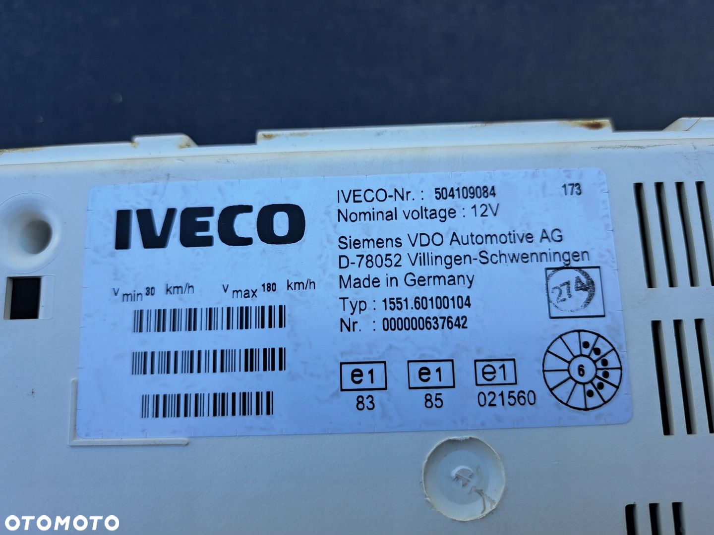 IVECO DAILY 99-06 LICZNIK ZEGARY 504109084 - 3