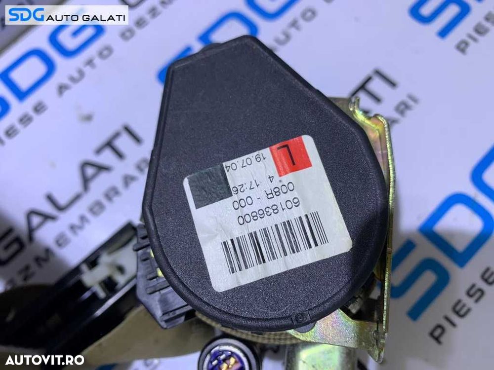 Centura Siguranta Dreapta Fata Completa cu Capac Capitonaj Stalp si Motoras Pretensionare Audi A8 D3 2002 - 2009 Cod 601836800 4E0867239S - 7