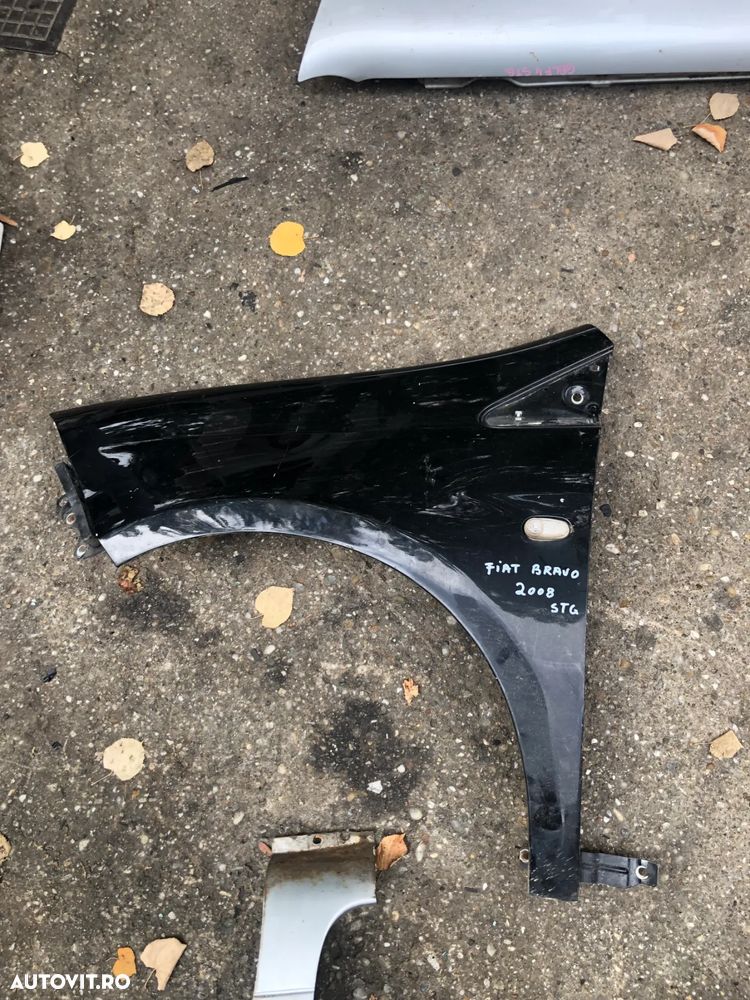 Aripa stanga fata Fiat Bravo 2 2008 negru - 7
