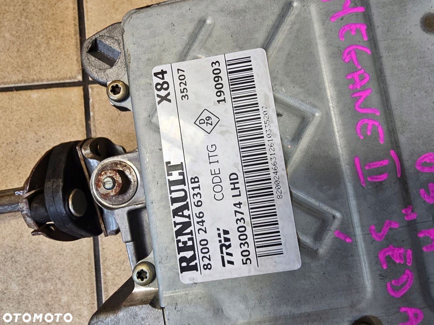 WSPOMAGANIE ELEKTRYCZNE X84 RENAULT MEGANE II 03 8200246631B - 7