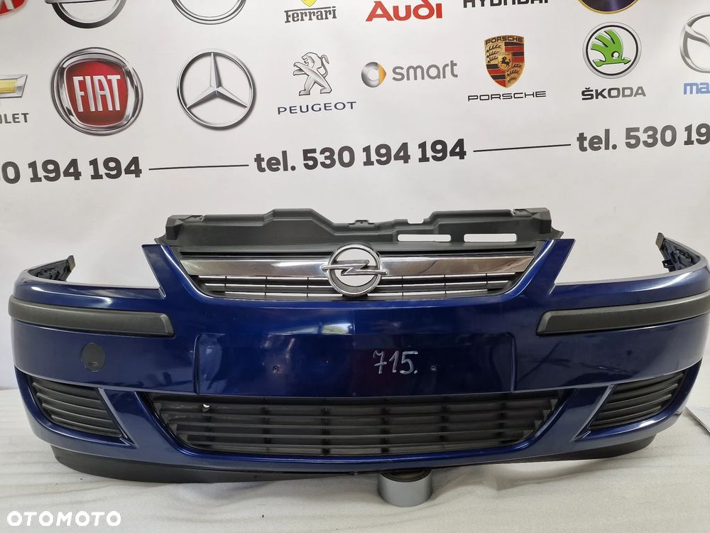 OPEL CORSA C LIFT 03- KOMPLETNY ZDERZAK PRZEDNI PRZÓD , GRANATOWY METALIK , NR AUKCJI NZ715 - 1