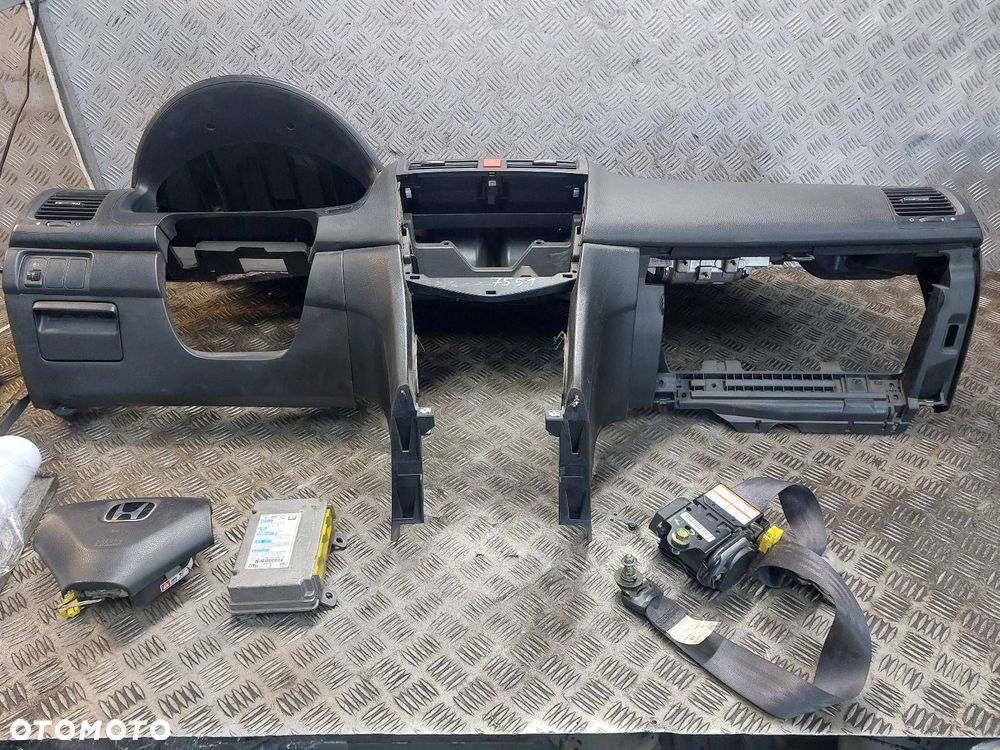 ZESTAW AIRBAG KOKPIT DESKA MODUŁ PODUSZKI PAS LEWY PRZÓD HONDA ACCORD VII - 1