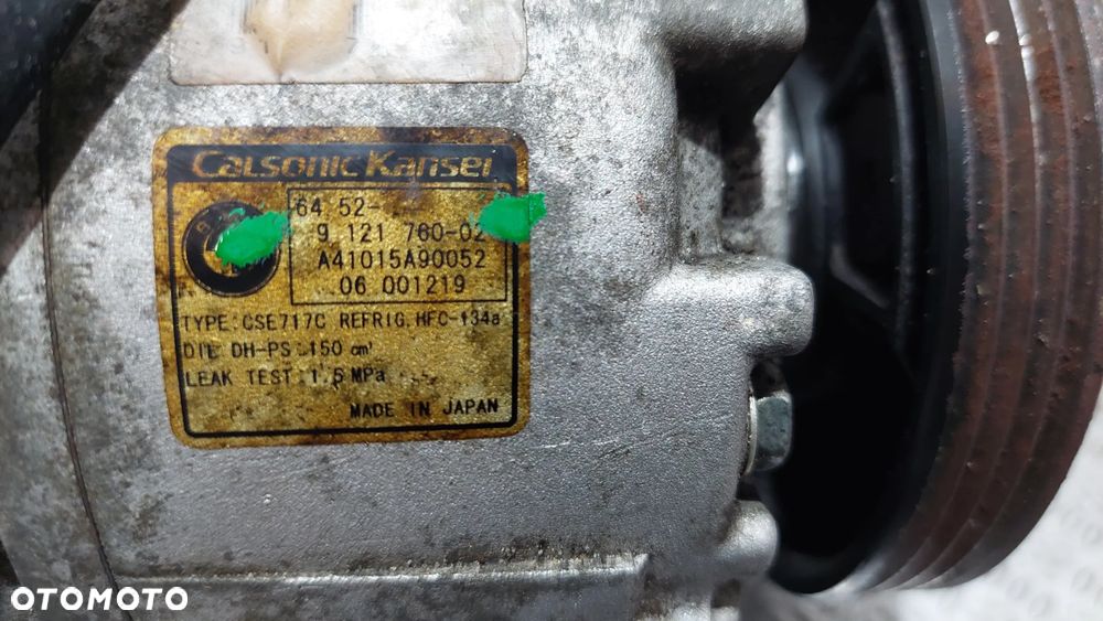 KOMPRESOR SPRĘŻARKA KLIMATYZACJI BMW X5 E70 4,8i R2007 NR 9121760 - 2
