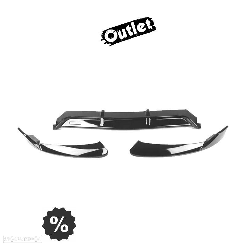 C012884C1 SPOILER LIP FRONTAL MERCEDES CLASE C W205 18-21 LOOK AMG PRETO BRILHAN - 9
