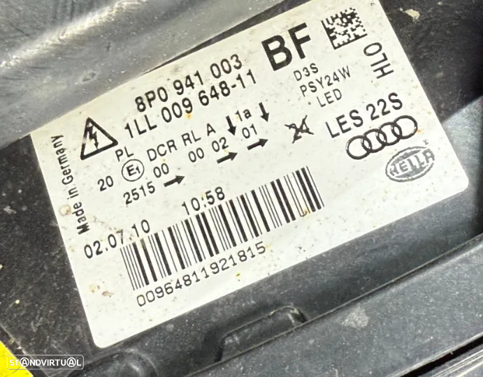 Frente Completa Audi A3 8P SLine 2.0TDI Ano 2010 Ref: 8P0941004/8P0941003 - 11