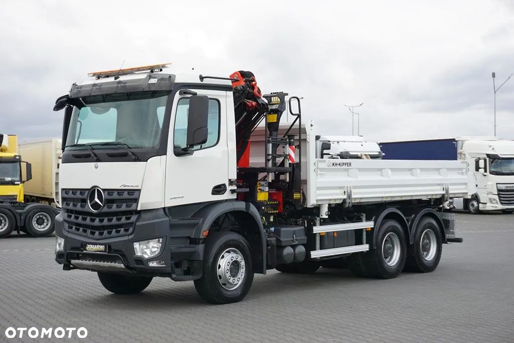Mercedes-Benz AROCS / 2645 / E 6 / WYWROTKA + HDS / 6 X 4 / HYDROBURTA - 10