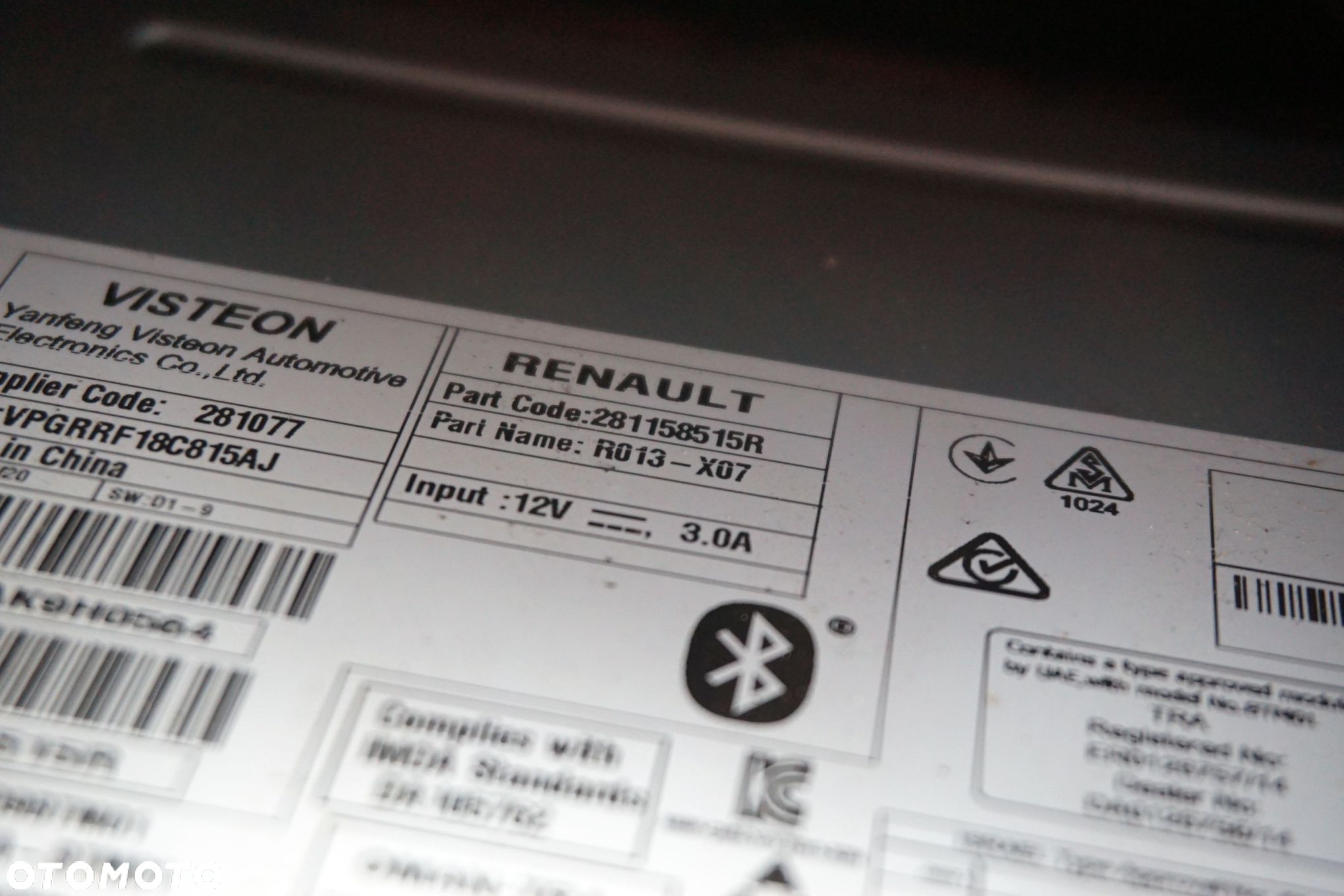 RADIO FABRYCZNE CD DOKKER LIFT 281158515R DACIA 2017-2021 - 2