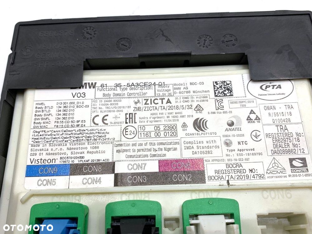 MODUŁ KOMFORTU  BMW 5 (G30, F90) 2016 - 2022 518 d Mild-Hybrid 110 kW [150 KM] Hybryda silnik - 3