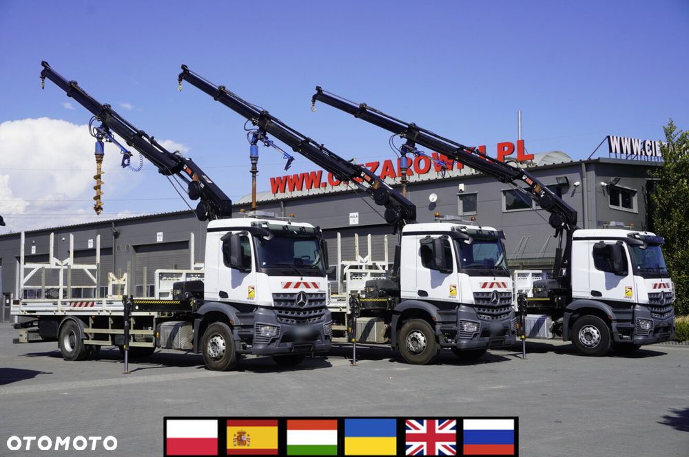 Mercedes-Benz Arocs 1833 4×2 / 50 tys. km! / HDS HIAB X-HIPRO 192 ES-3 / Pilot / Wiertło / 3 szt._260270 - 3