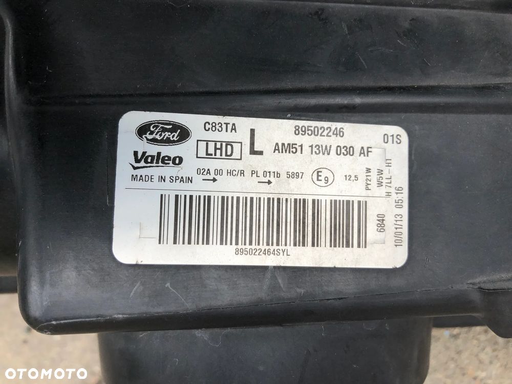 FORD C-MAX MK2 LAMPA LEWA PRZEDNIA AM51-13W030-AF - 9