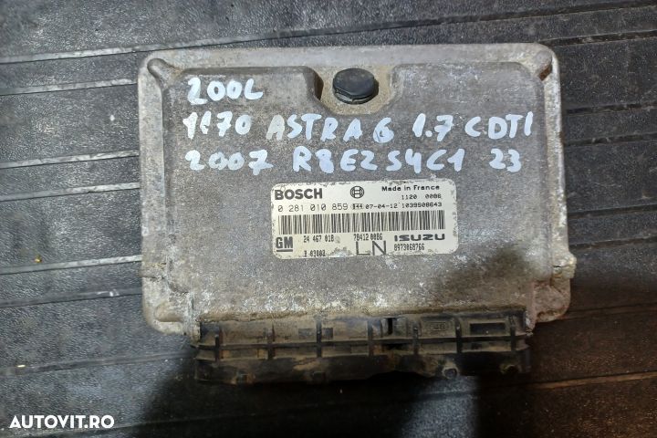 Calculator motor ECU 0281010859 - 1.7 CDTI 0281010859 - 1.7 CDTI Opel - 1