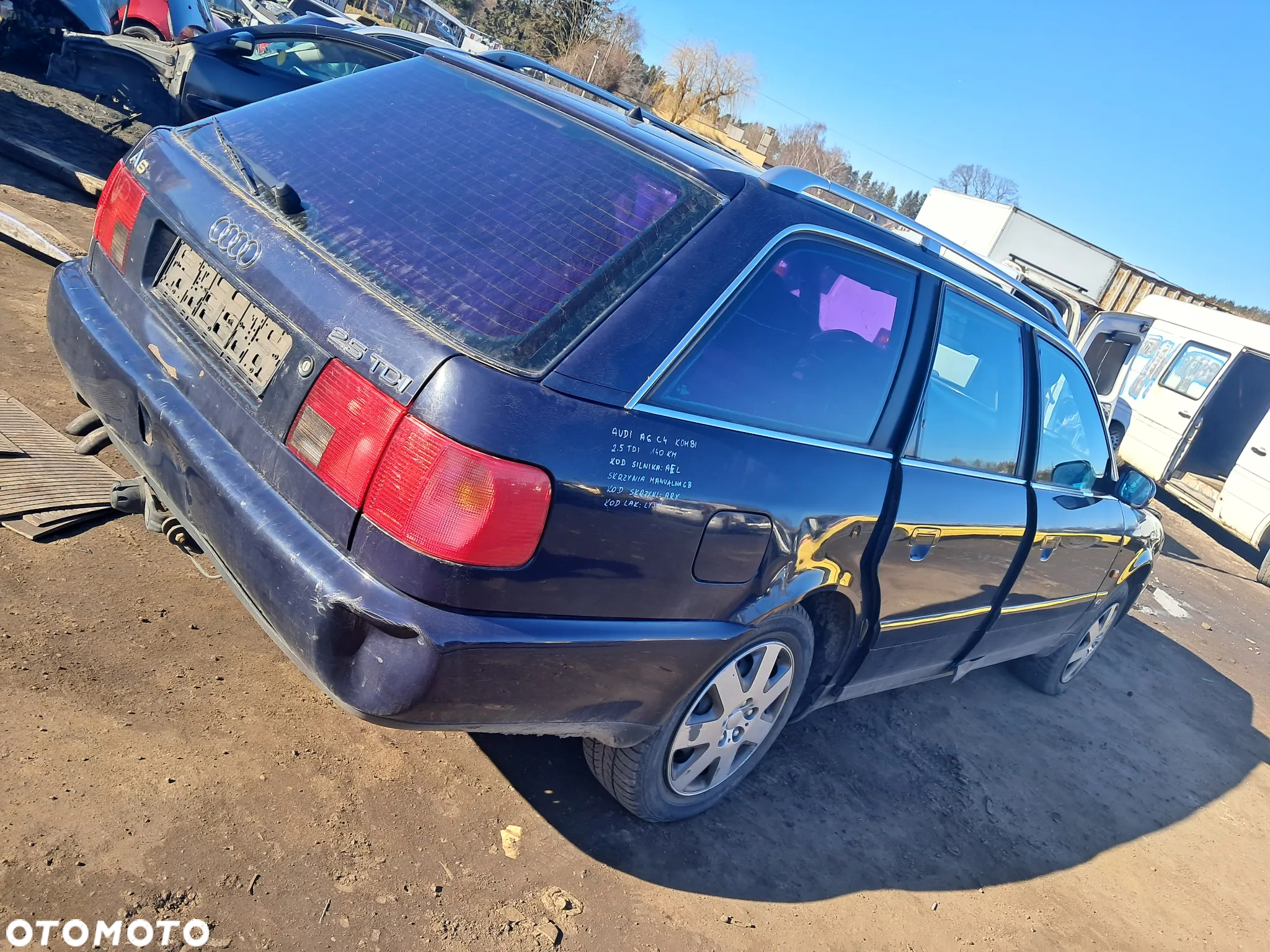 DAWCA CZĘŚCI AUDI A6 C4 KOMBI 2.5 TDI 140KM AEL KL LY5K - 3