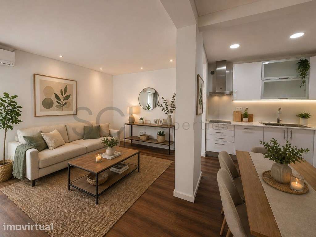 Apartamento T2 Centro de Almada Remodelado com Terraço - Grande imagem: 2/26