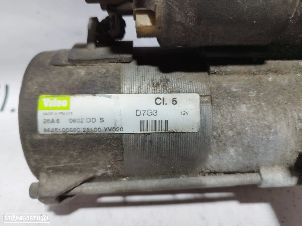 MOTOR ARRANQUE PEUGEOT 407 1.6 HDI 16V 110CV 9HZ 9645100680 1398RD 308 206 207 307 3008 5008 - 6