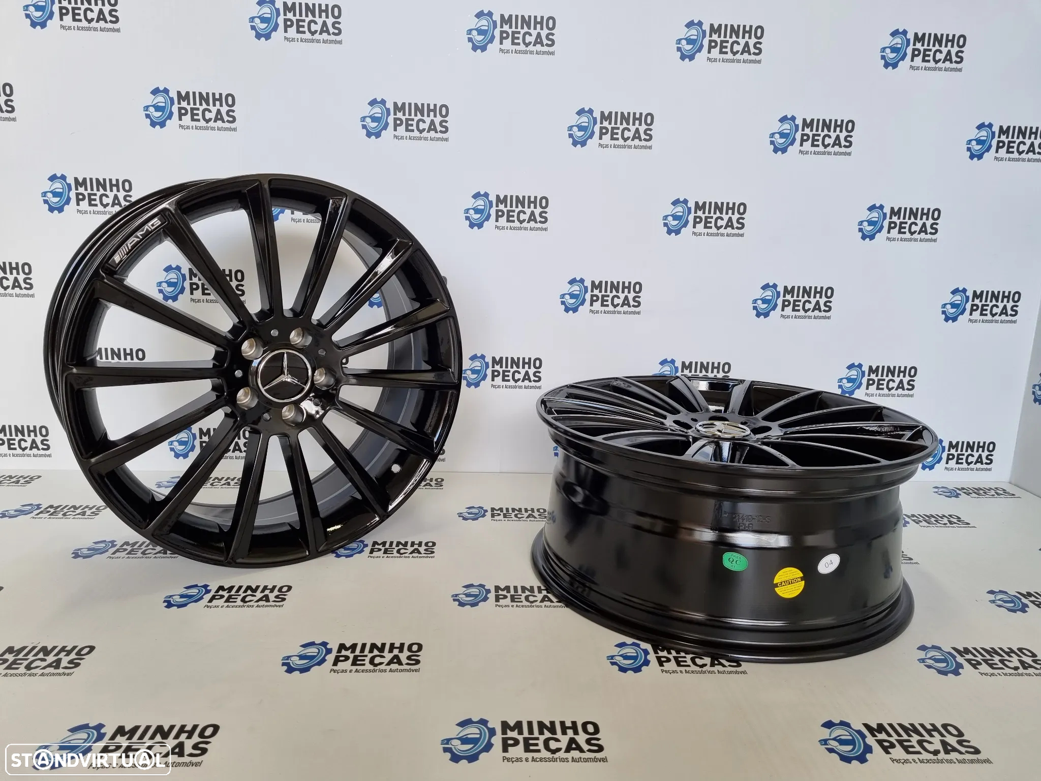 Jantes Mercedes (C63) AMG Turbine em 20 Preto Brilho - 4