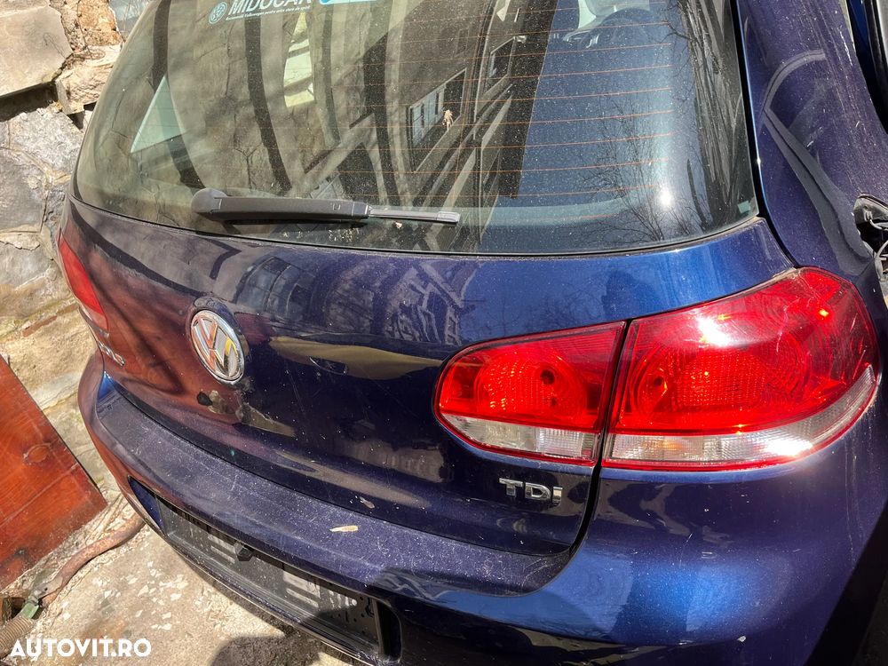 Haion portbagaj cu luneta VW Volkswagen Golf 6 hatchback albastru 2011 - 5